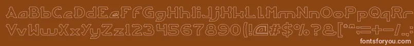 More about ARCADE Hollow Font ARCADE Hollow Font – Pink Fonts on Brown Background