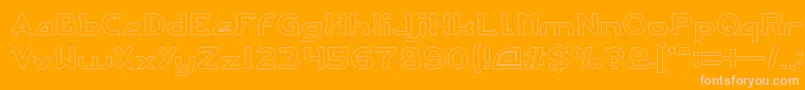 More about ARCADE Hollow Font ARCADE Hollow Font – Pink Fonts on Orange Background