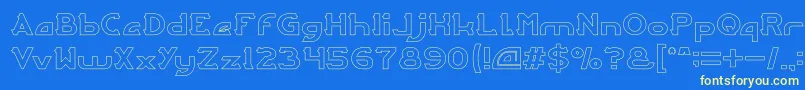 More about ARCADE Hollow Font ARCADE Hollow Font – Yellow Fonts on Blue Background