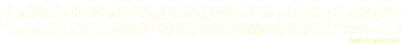 ARCADE Hollow Font – Yellow Fonts