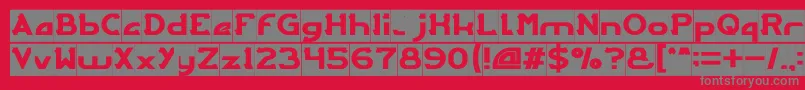 ARCADE Inverse Font – Gray Fonts on Red Background