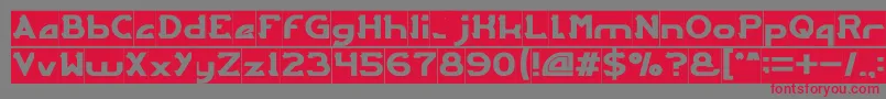 ARCADE Inverse Font – Red Fonts on Gray Background