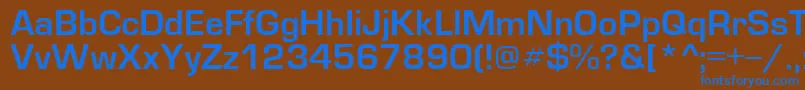 EuropedemiNormal-fontti – siniset fontit ruskealla taustalla