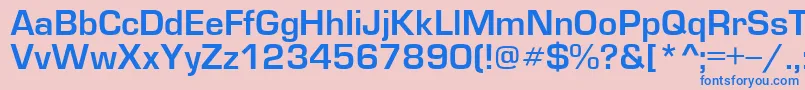 Шрифт EuropedemiNormal – синие шрифты на розовом фоне