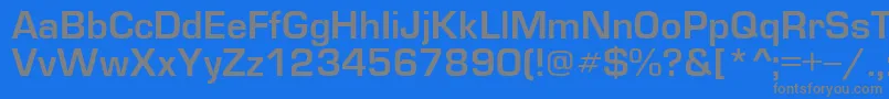 EuropedemiNormal-fontti – harmaat kirjasimet sinisellä taustalla