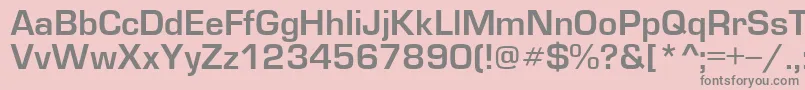 Шрифт EuropedemiNormal – серые шрифты на розовом фоне