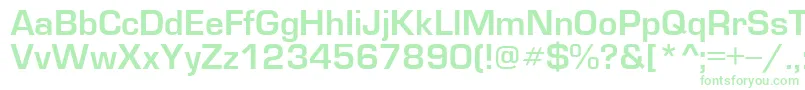 EuropedemiNormal-fontti – vihreät fontit valkoisella taustalla