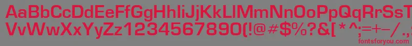 EuropedemiNormal Font – Red Fonts on Gray Background