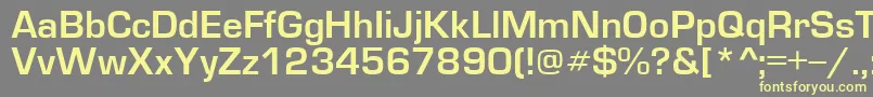 Шрифт EuropedemiNormal – жёлтые шрифты на сером фоне