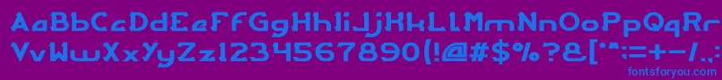 ARCADE Light Font – Blue Fonts on Purple Background