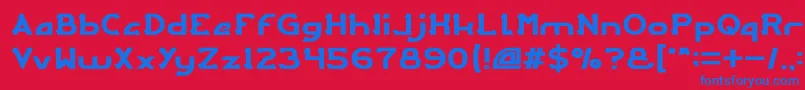 ARCADE Light Font – Blue Fonts on Red Background