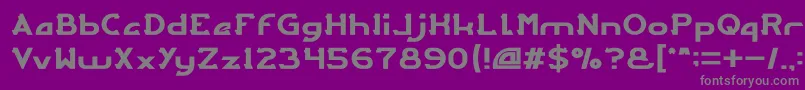 ARCADE Light Font – Gray Fonts on Purple Background