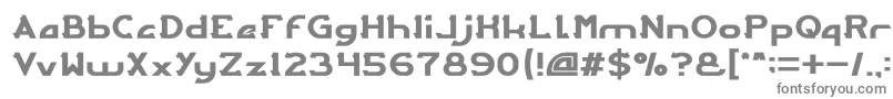 ARCADE Light-fontti – harmaat kirjasimet valkoisella taustalla