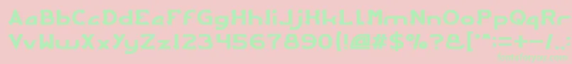 ARCADE Light-Schriftart – Grüne Schriften auf rosa Hintergrund