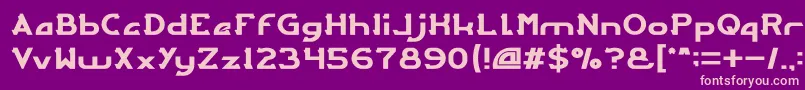 ARCADE Light Font – Pink Fonts on Purple Background