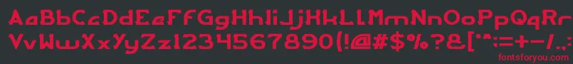 ARCADE Light Font – Red Fonts on Black Background