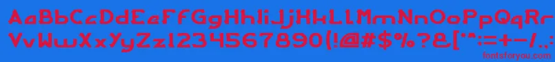 ARCADE Light Font – Red Fonts on Blue Background