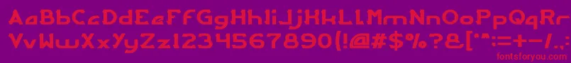 ARCADE Light Font – Red Fonts on Purple Background