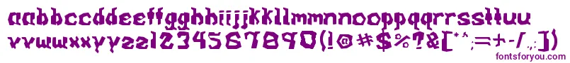 Czcionka ARCADE v0 1 – fioletowe czcionki