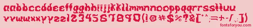 ARCADE v0 1 Font – Red Fonts on Pink Background