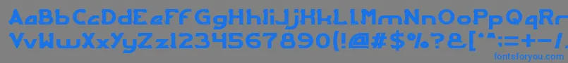 ARCADE Font – Blue Fonts on Gray Background