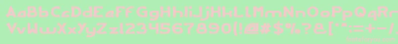 ARCADE Font – Pink Fonts on Green Background