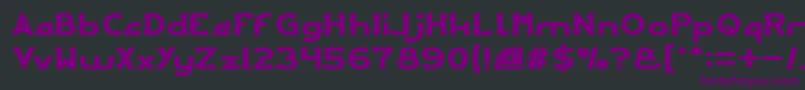 ARCADE Font – Purple Fonts on Black Background