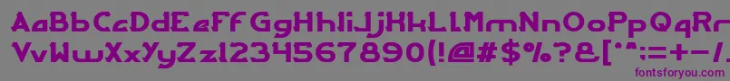 ARCADE Font – Purple Fonts on Gray Background