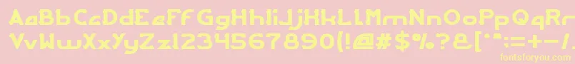 ARCADE Font – Yellow Fonts on Pink Background