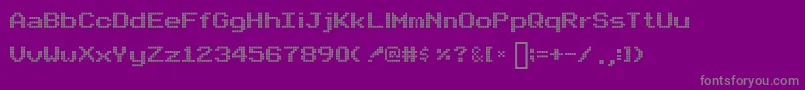 ARCADE Font – Gray Fonts on Purple Background