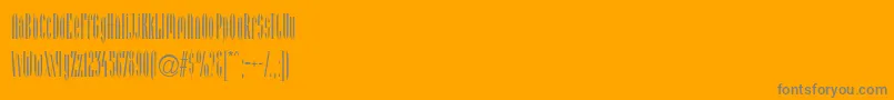 Arcadia Font – Gray Fonts on Orange Background