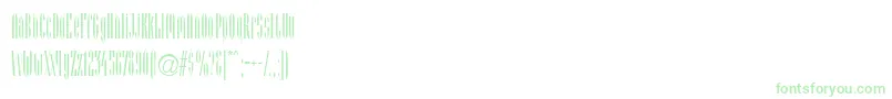 Czcionka Arcadia – zielone czcionki