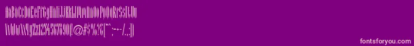Arcadia Font – Pink Fonts on Purple Background