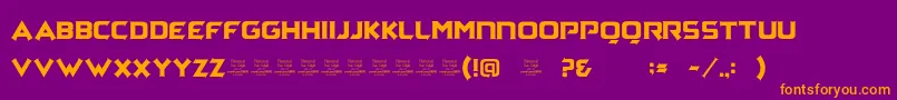 Archena Font – Orange Fonts on Purple Background