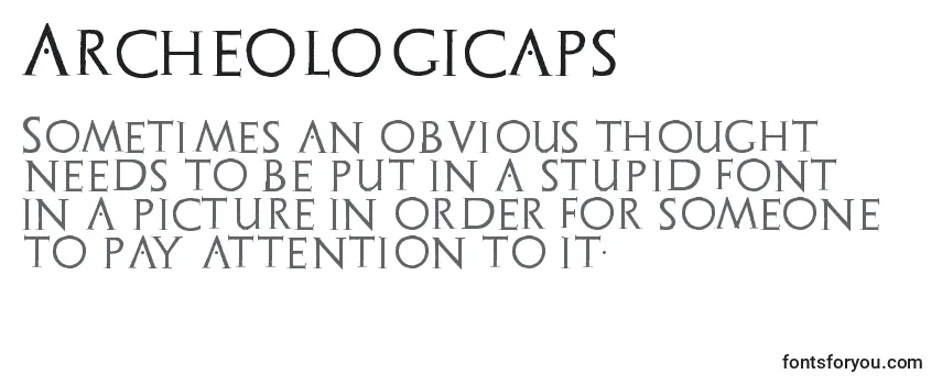 Review of the Archeologicaps (119859) Font