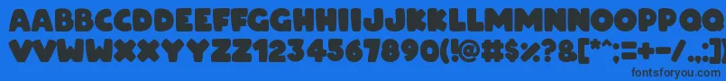 ARCO for OSX Font – Black Fonts on Blue Background