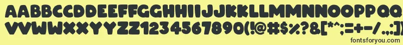 ARCO for OSX Font – Black Fonts on Yellow Background