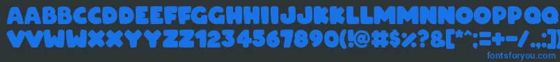 Шрифт ARCO for OSX – синие шрифты на чёрном фоне