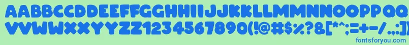 ARCO for OSX Font – Blue Fonts on Green Background