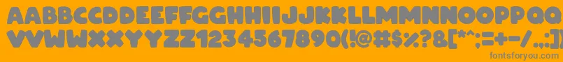 ARCO for OSX Font – Gray Fonts on Orange Background