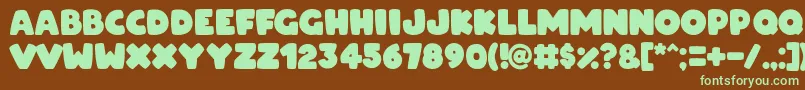 ARCO for OSX Font – Green Fonts on Brown Background