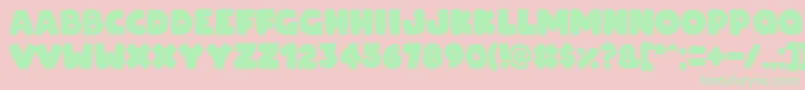 ARCO for OSX Font – Green Fonts on Pink Background