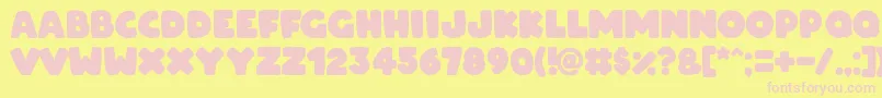 ARCO for OSX Font – Pink Fonts on Yellow Background