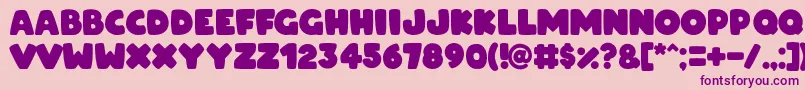 ARCO for OSX Font – Purple Fonts on Pink Background