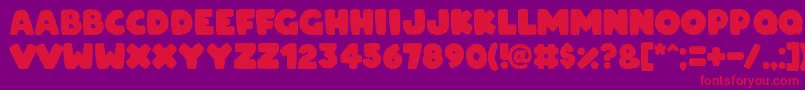 ARCO for OSX Font – Red Fonts on Purple Background