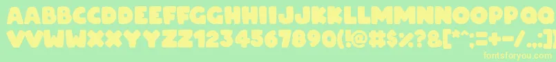 ARCO for OSX Font – Yellow Fonts on Green Background