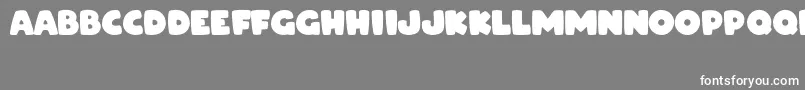 フォントARCO – 灰色の背景に白い文字