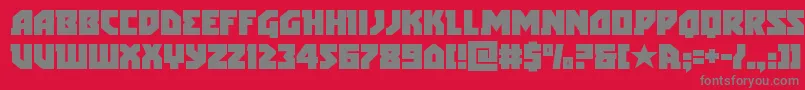 arcticguardian Font – Gray Fonts on Red Background