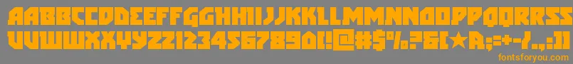 Шрифт arcticguardian – оранжевые шрифты на сером фоне