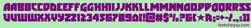 arcticguardian Font – Purple Fonts on Green Background